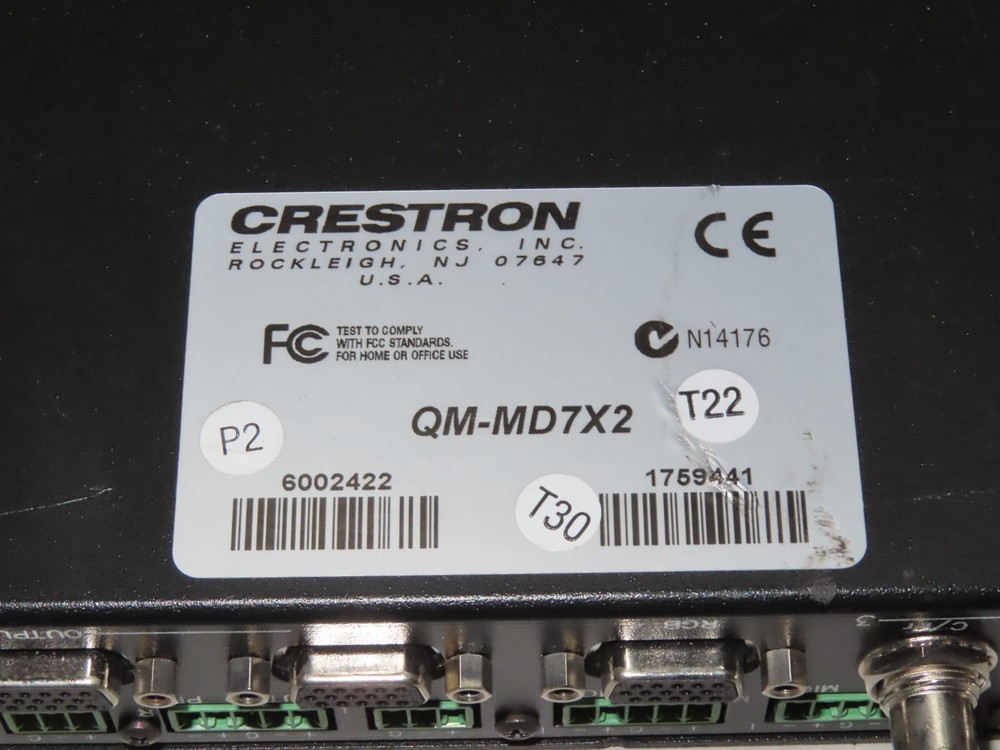 Crestron QuickMedia Media Matrix Switch QM-MD7X2