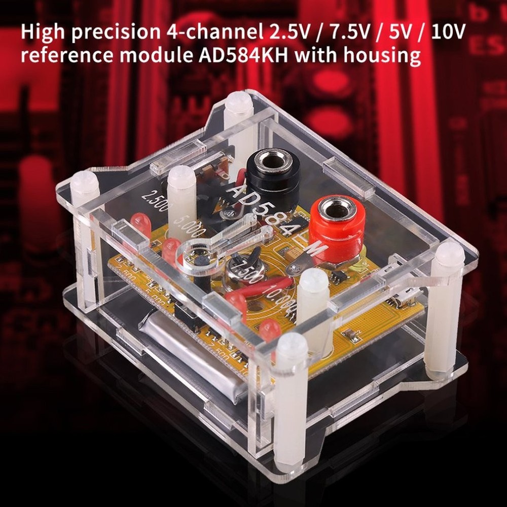 2.5V-10V Voltage 4-Channel Built-in AD584 4-Way Reference Output Board Module m
