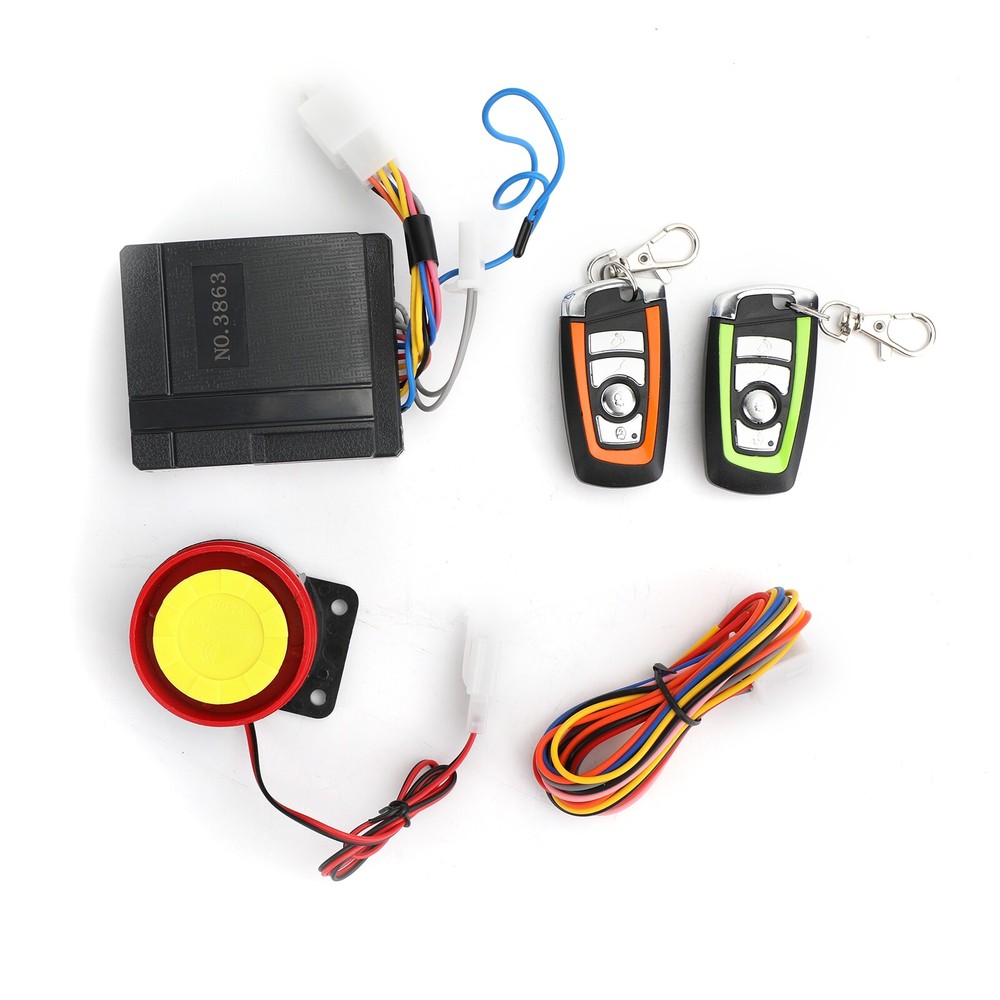 Anti-Theft Security Alarm System Motorc Scooter Remote Control Engine Start CA