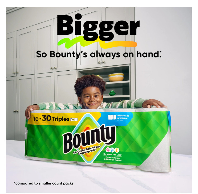 Select-A-Size Printed Paper Towels, 2 Triple Rolls, 123 Sheets