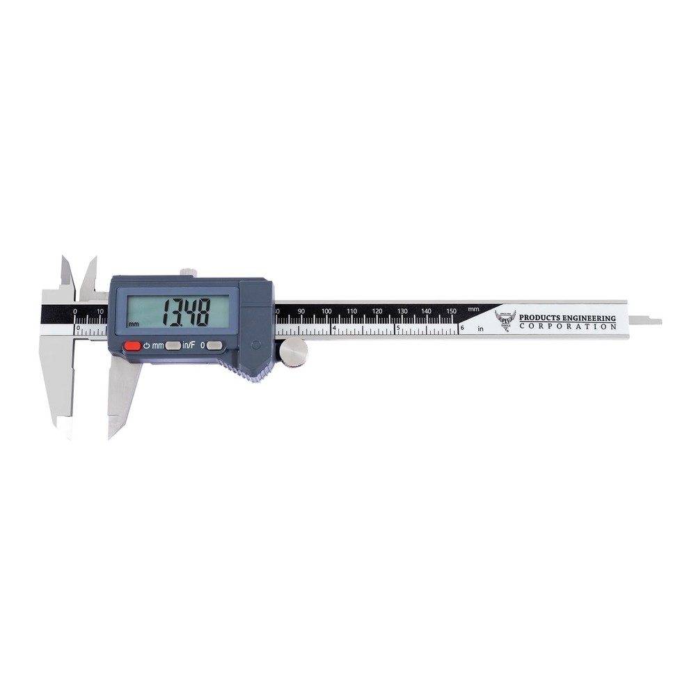 PEC Tools 6" / 150mm Digital Caliper, IP54 Electronic Caliper,...