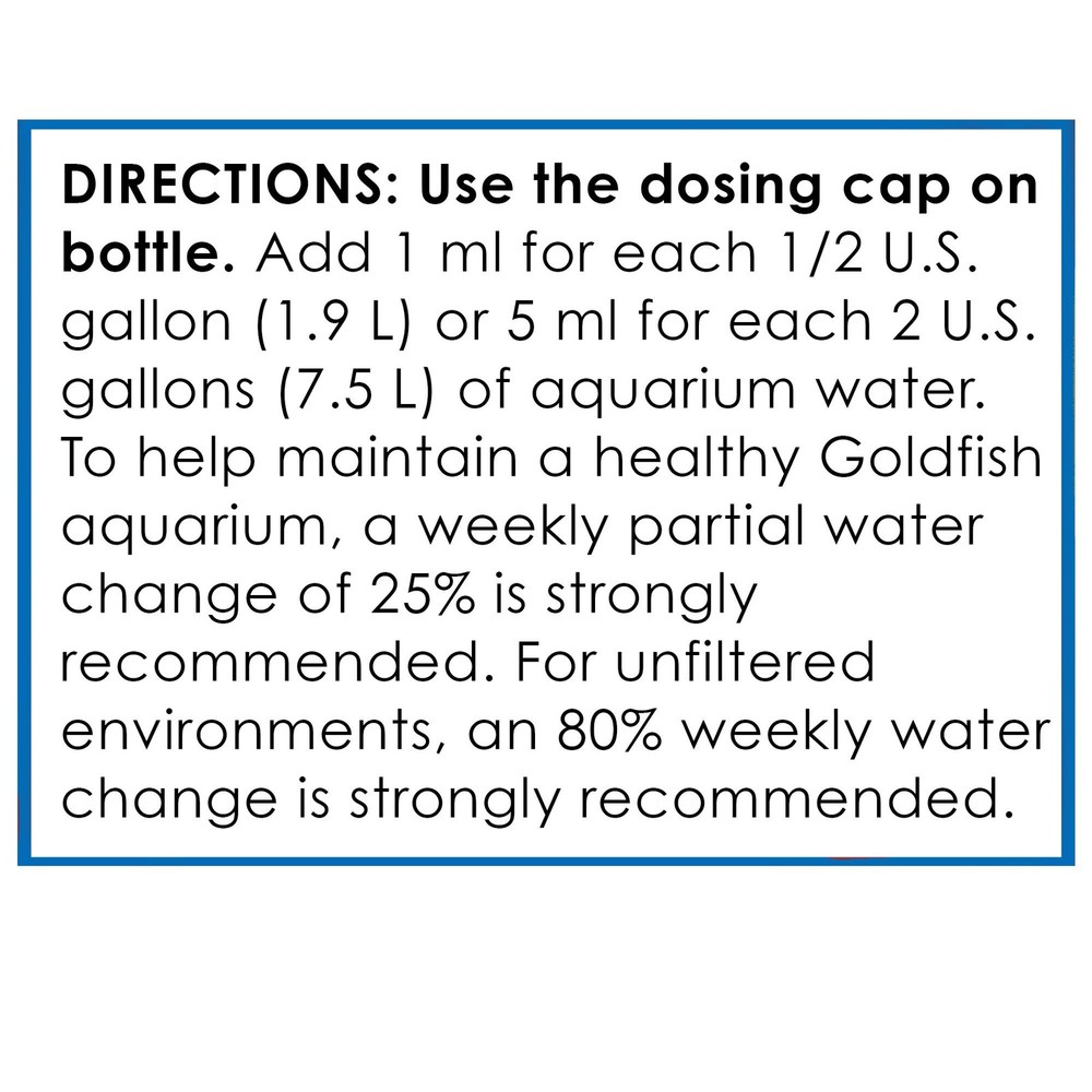 API GOLDFISH PROTECT Aquarium Water Conditioner Conditioner, White
