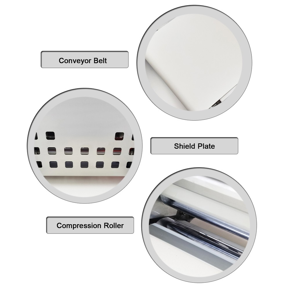 Compact Pizza Dough Roller 110V 400W 1-24mm Thickness Adjustable