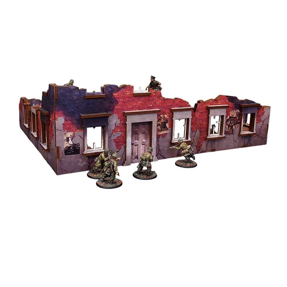 Micro Art Studio WW2 Ostfront Stalingrad: Ruined Building Prepainted H00251