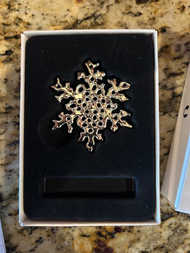 ROSENDAHL SILVER SNOWLAKE ORIGINAL BOX