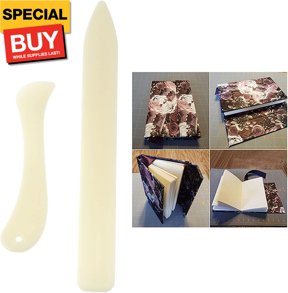2pcs Bone Folder, Scoring Tool Irregular Bone Paper Folder Lightweight Paper Cre