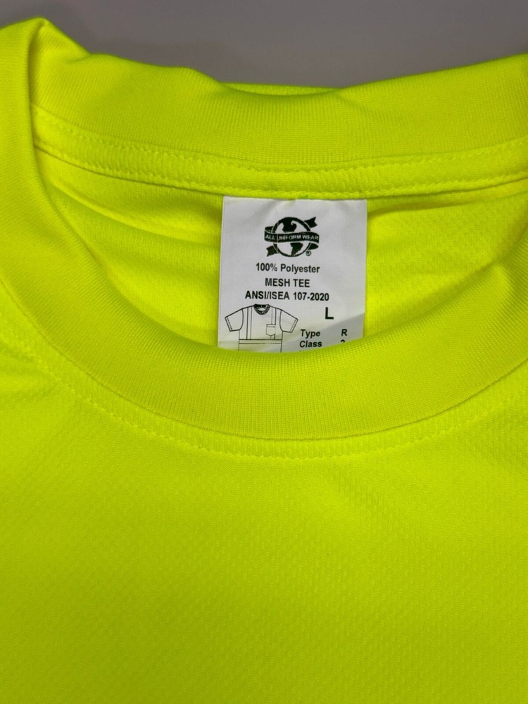 Mesh Safety Tee, Safety Green