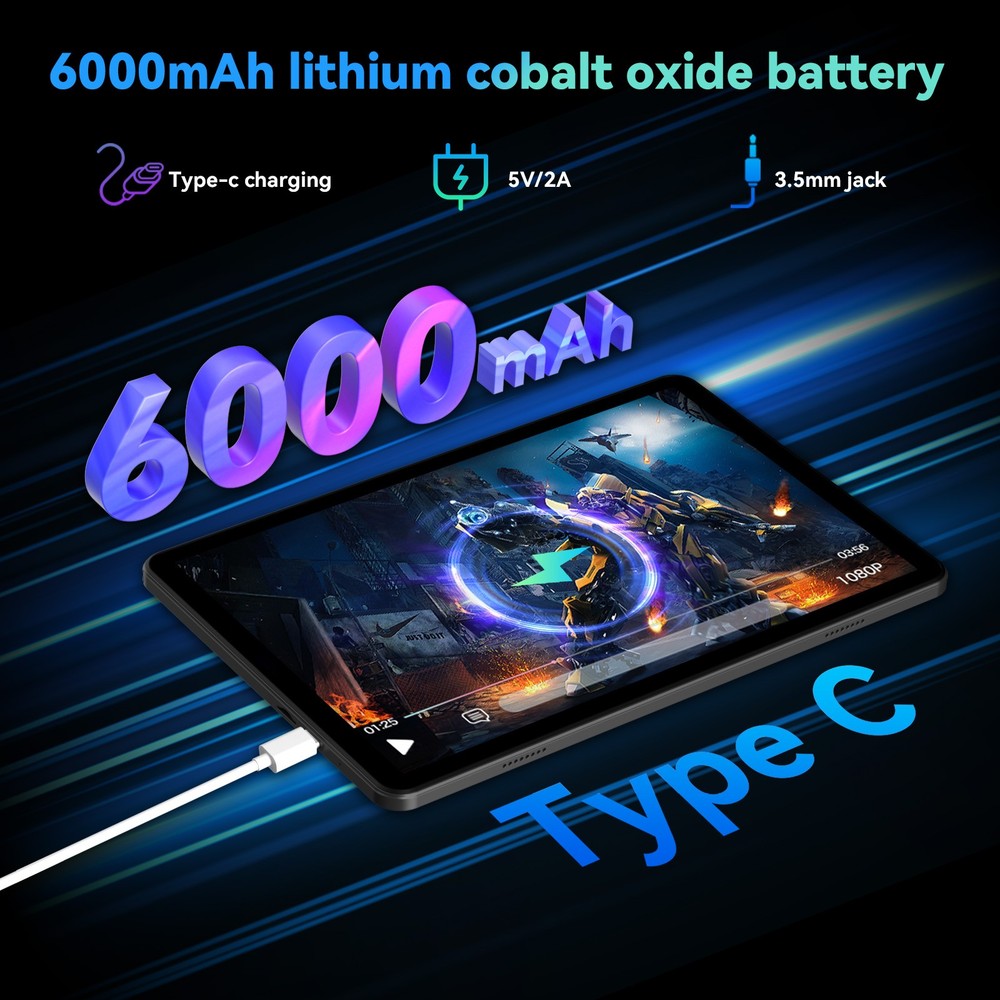 Android 15 Tablet bundle CASE 10 inch WiFi 20GB+128GB Android Tablets WidevineL1