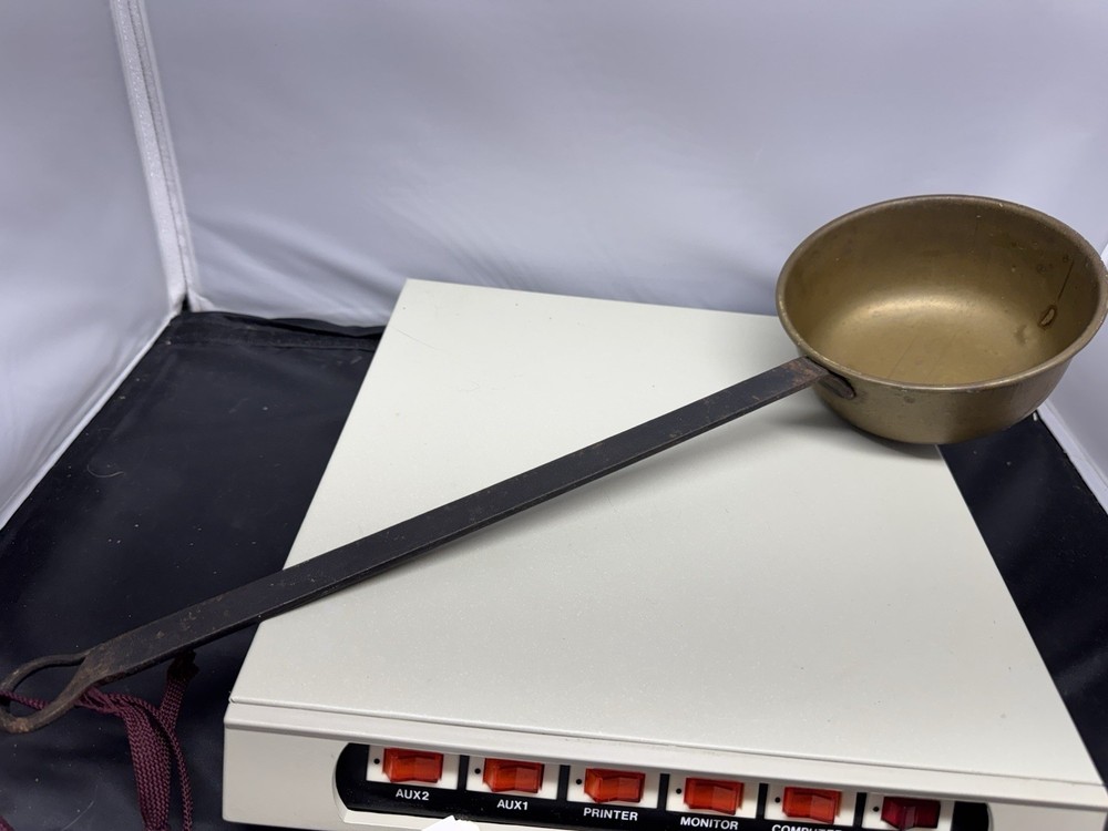 Antique Long Handled Copper Fireplace Pan