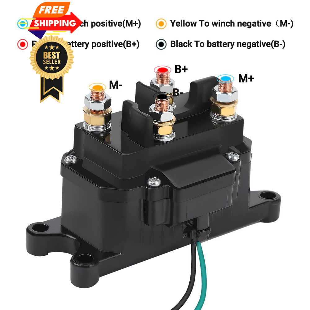 KanSmart Winch Solenoid Relay Contactor 12V 250A
