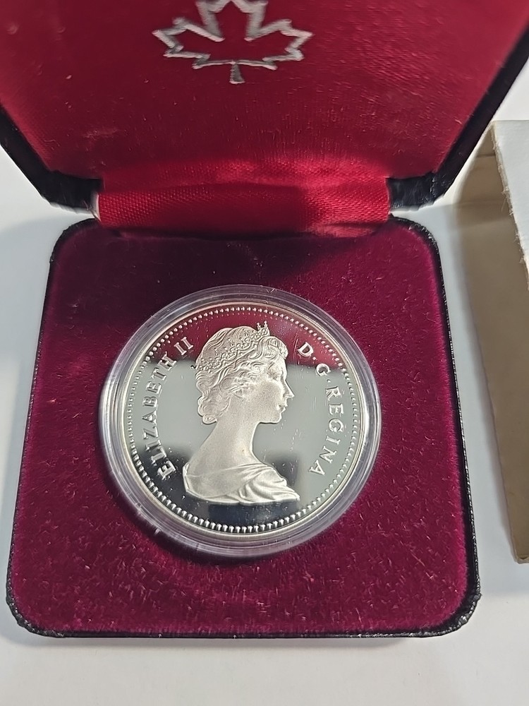 1983 Canada Proof Dollar .500 Silver Edmonton University