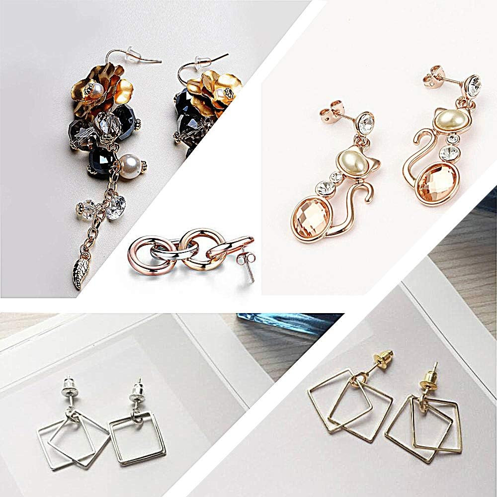 1080Pcs Earring Backs, Earring Backings, Earring Safety Back Pads Backstops Stop