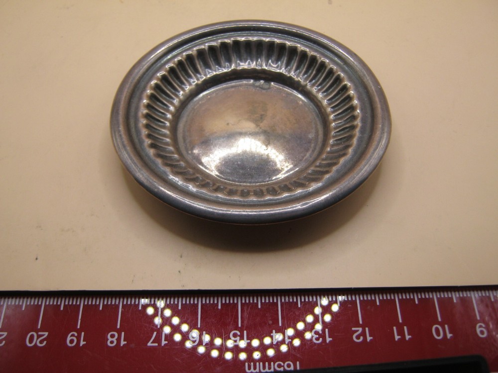 Vintage Spanish Solid Silver Coin Dish / Trinket Tray
