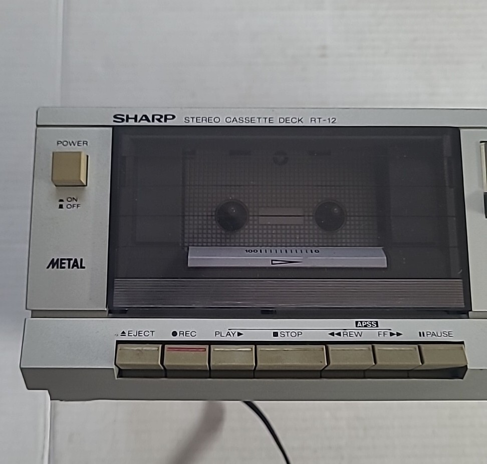 Sharp Stereo Cassette Deck RT-12 Dolby Metal Auto Program & Auto Stop