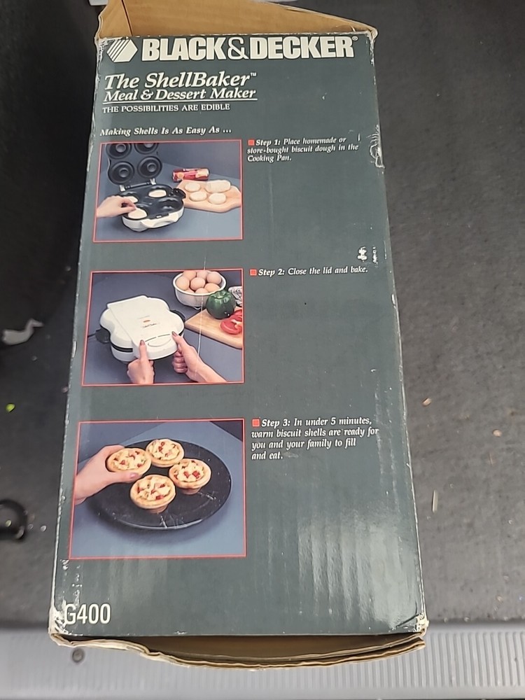 BLACK+DECKER The Shell Baker Meal and Dessert Maker - White: OPEN BOX, Kitchen