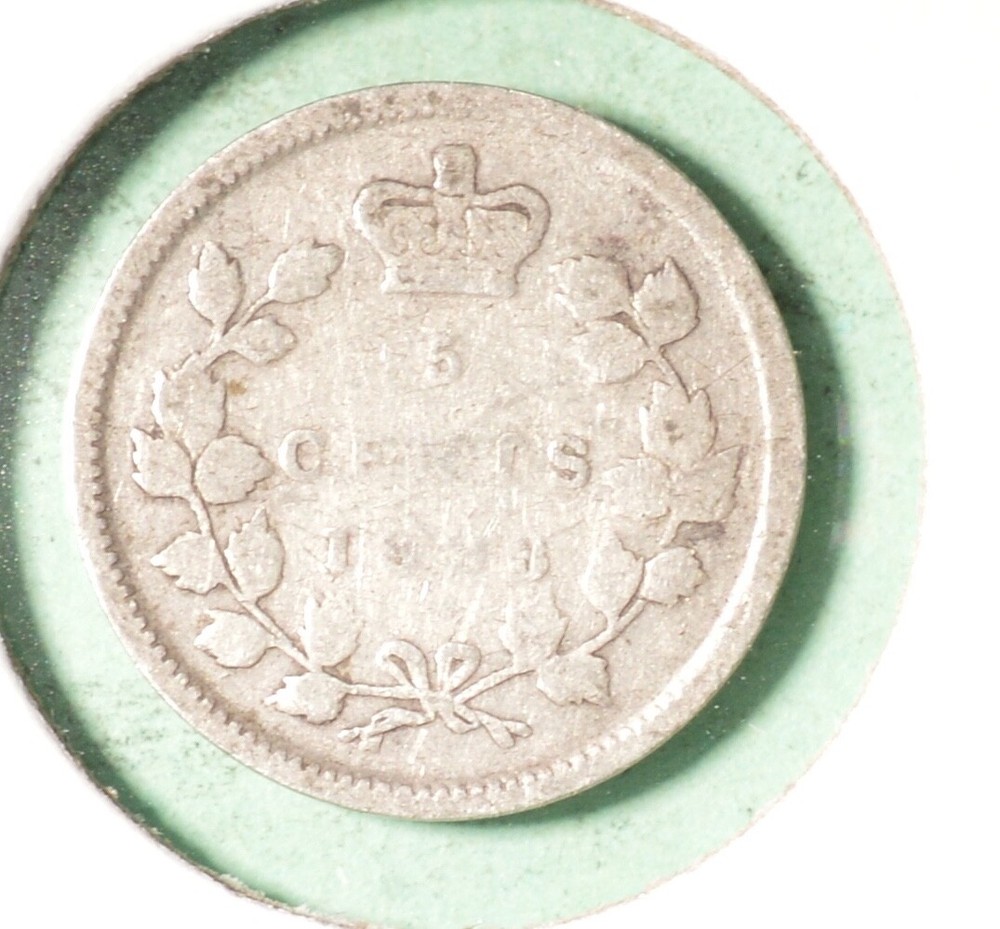 1893  - Canada Silver Five Cents - INV#B-524