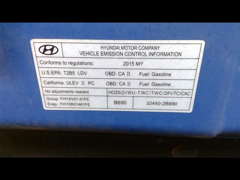 SONATA 2015 Headrest 356507