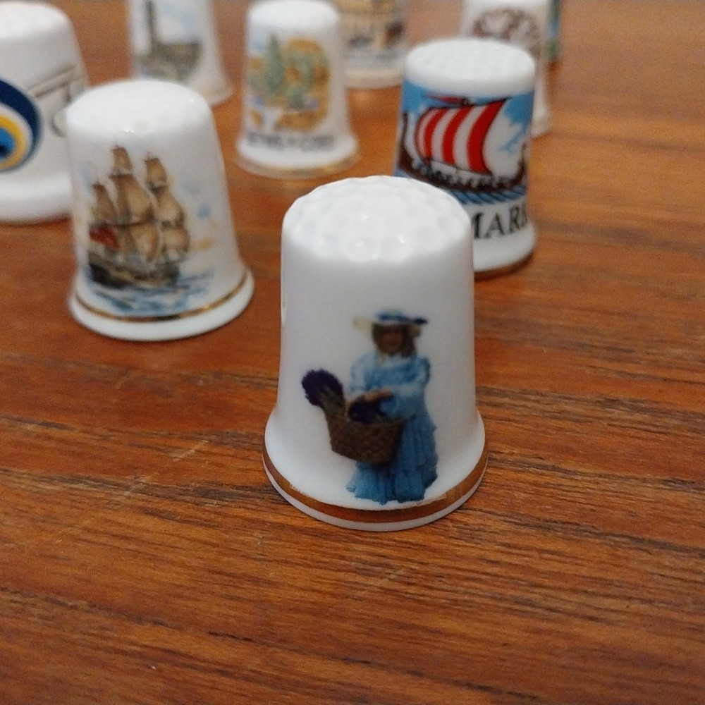 10x Assorted Advert Places Thimbles Collectible Sewing Decorative Bundle