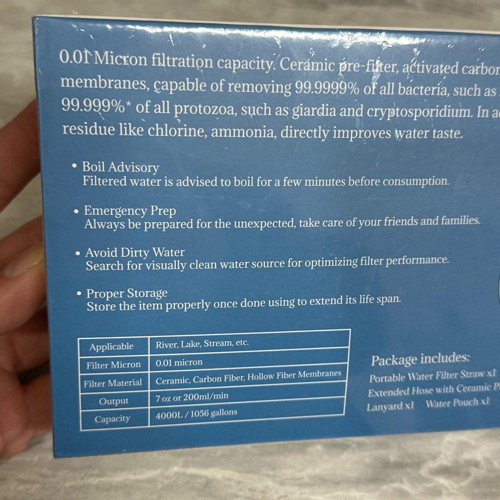 Balit Portable Water Filter Straw Lifestraws