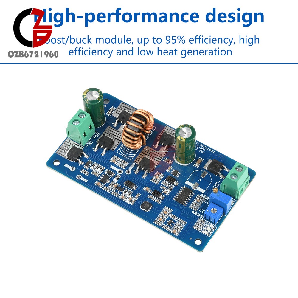 5-35V 10A DC-DC Auto Boost Buck Module CC-CV Battery Charging LED Driver Module
