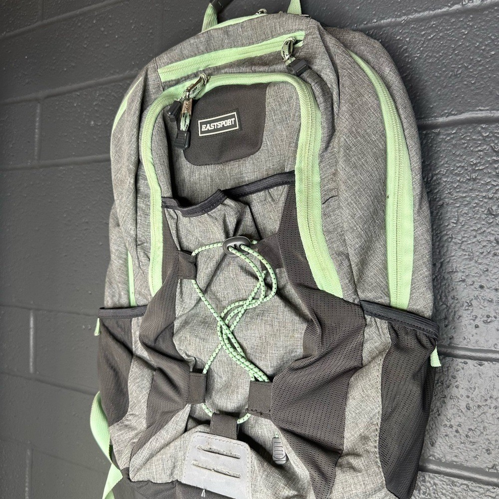 Eastsport Gray and Green Backpack