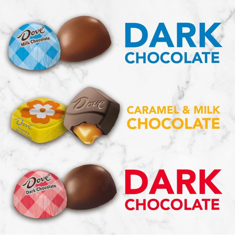 DOVE PROMISES Mixed Stand-up Pouch, Easter Candy Individually Wrapped, Chocolate