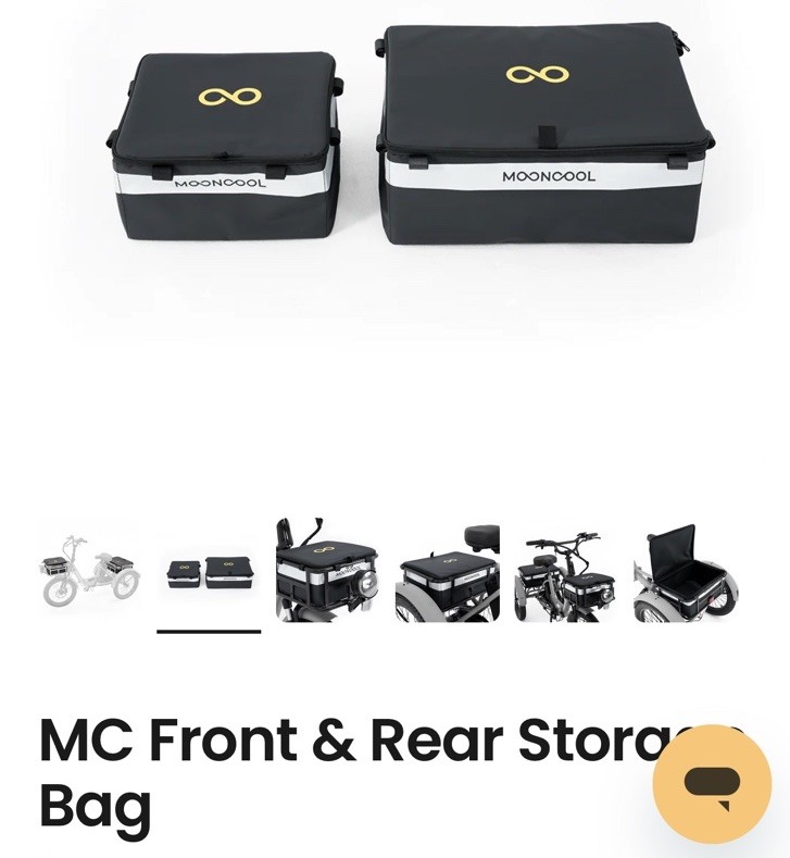 MC Front & Rear Storage Bag