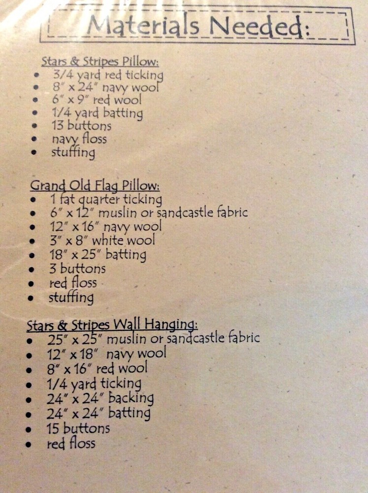 STARS & STRIPES PATTERN #WSD 128 BY WOODEN SPOOLS DESIGNS