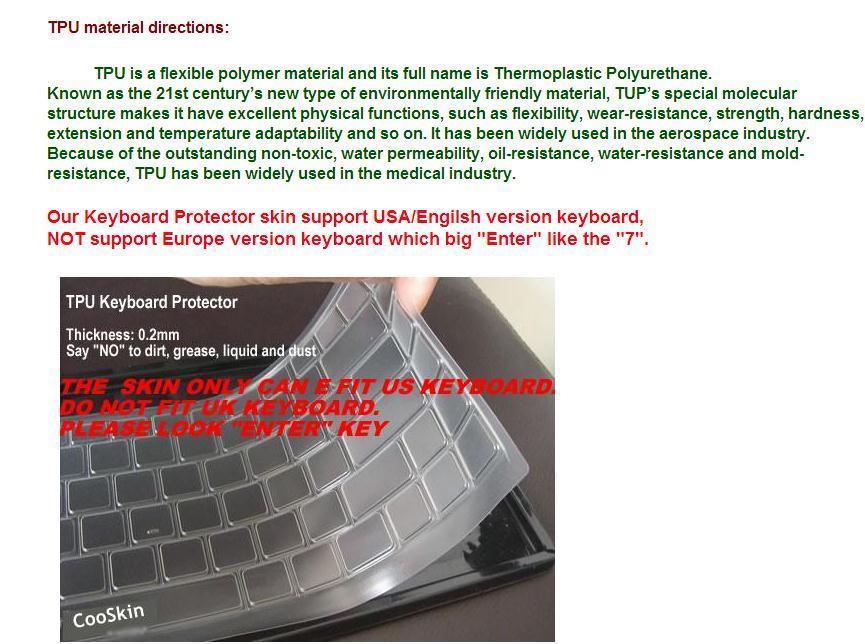 TPU Keyboard Protector Skin Fit MSI MSI Stealth 16 Studio