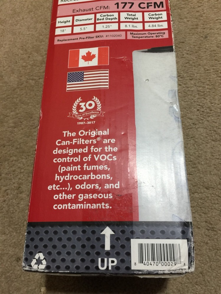 Active Can-LITE Filter Plastic Lite 2600 353 CMF 18" (Open Box) 1102040