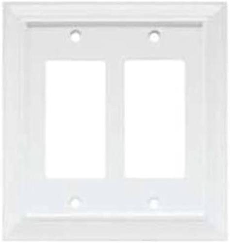 Wood Architectural Double Decorator Wallplate