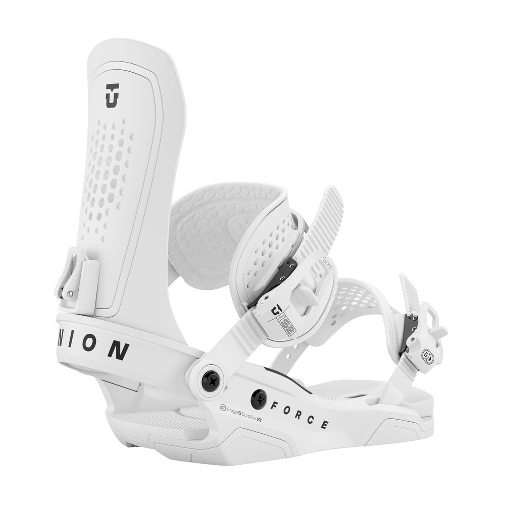 Union Force Men's Snowboard Bindings, White, Medium MY26