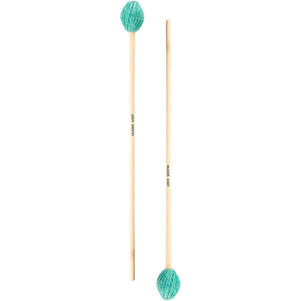 Musser Standard Series Mallets Medium Green Yarn