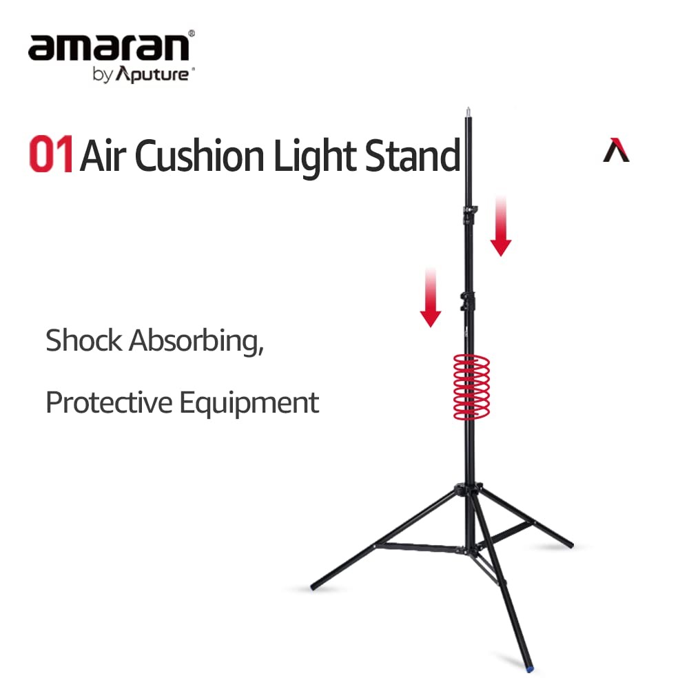 Light Stand Lightweight Thick Aluminium Design with Pneumatic Padding 2.8m