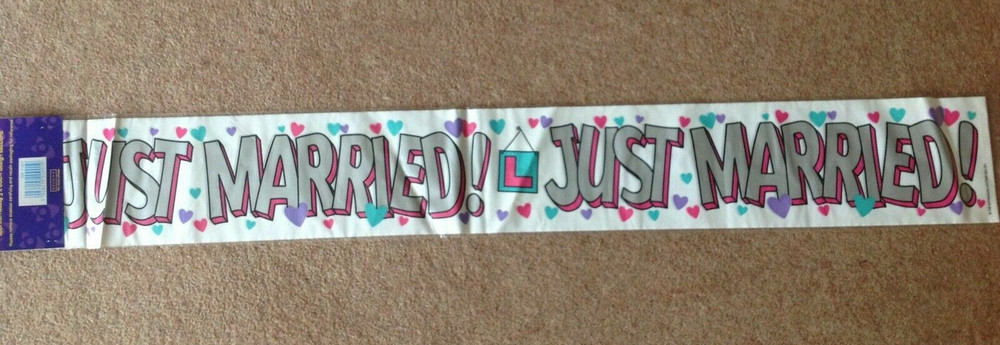 Banner JUST MARRIED 2.6m long - UB26