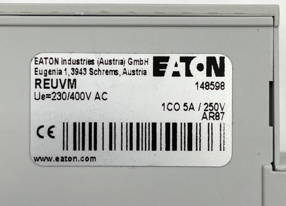 EATON REUVM Undervoltage Relay 148598