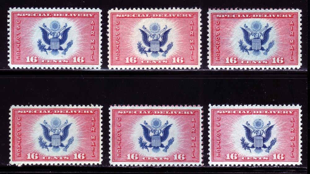 #CE2 SPECIAL DELIVERY AIR MAIL. EXTRA FINE 1. NEVER HINGED OG.