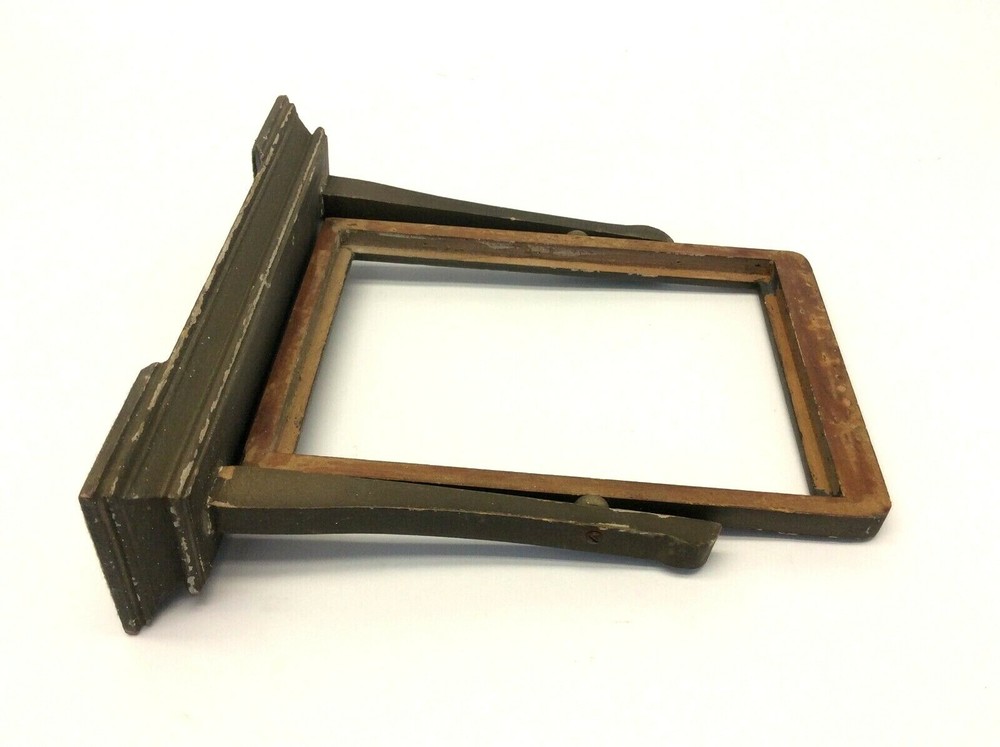 Rectangular Painted Brown Vanity Portrait Picture Frame Custom Stand