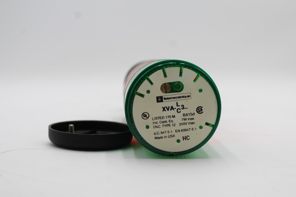 Telemecanique XVAL3C 3 Color Stack Light (Red/Orange/Green)