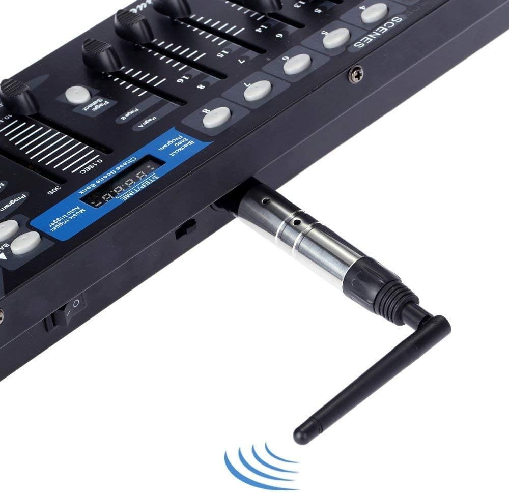 DMX Dfi DJ 2.4G Wireless Transmitter with Adapter Antenna Lighting Controller...
