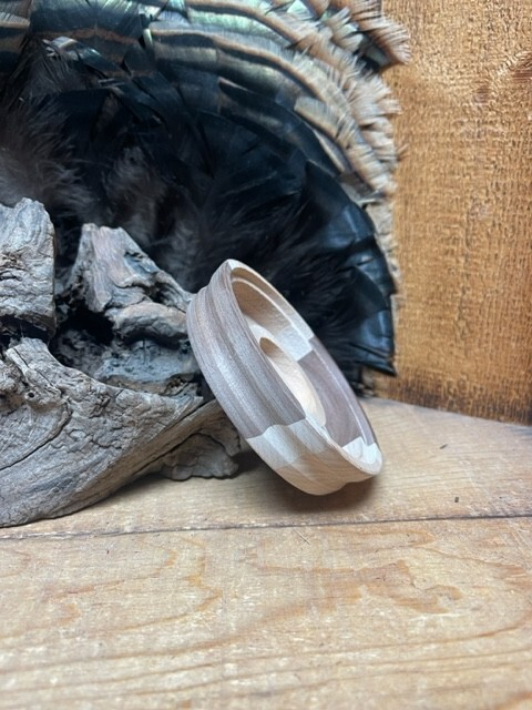 1-Easy Grip Profiled Laminated Double-Sided Turkey Call Pot No Tools Needed