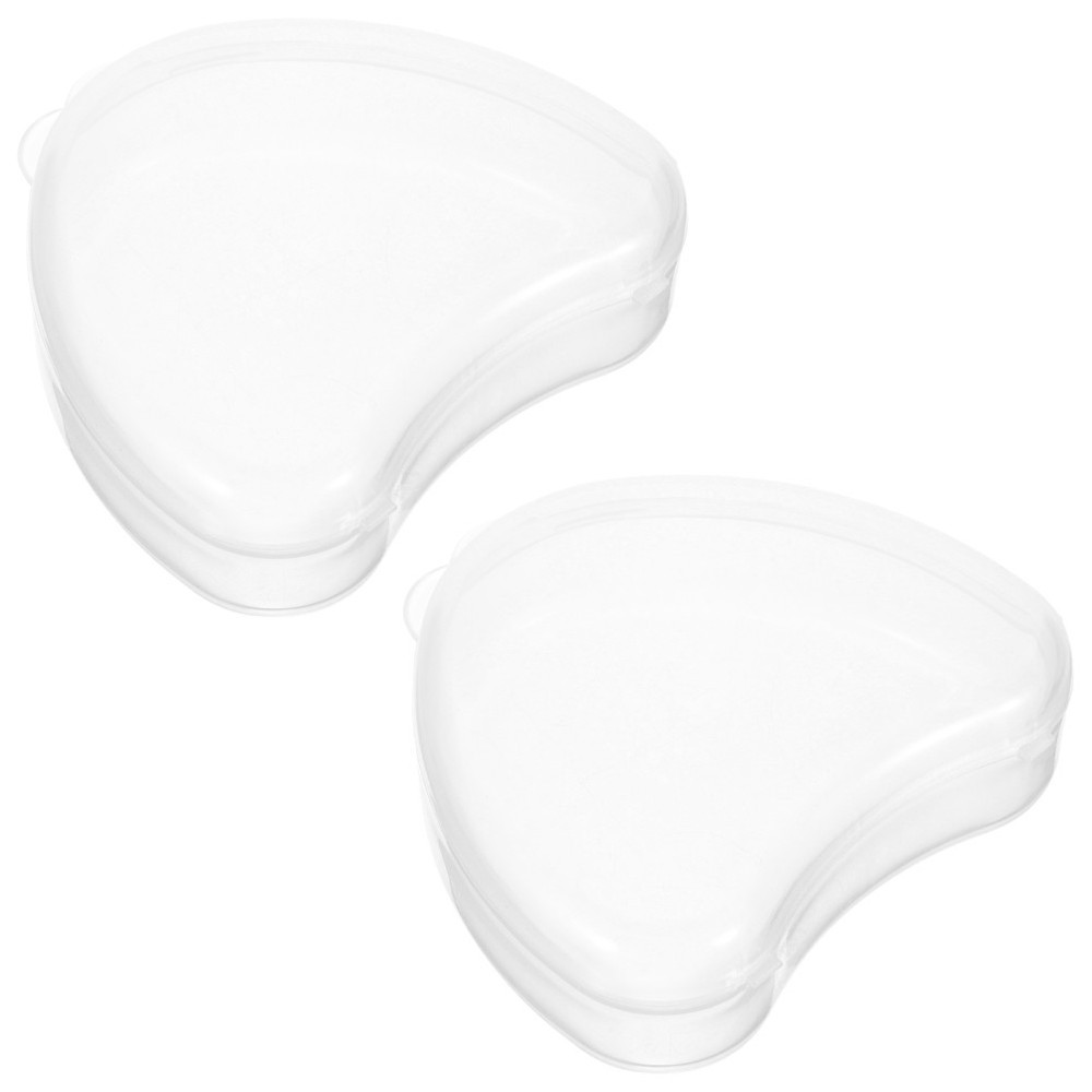 2 Pcs Teeth Organizer Denture Cups Leakproof Case Compact Holder