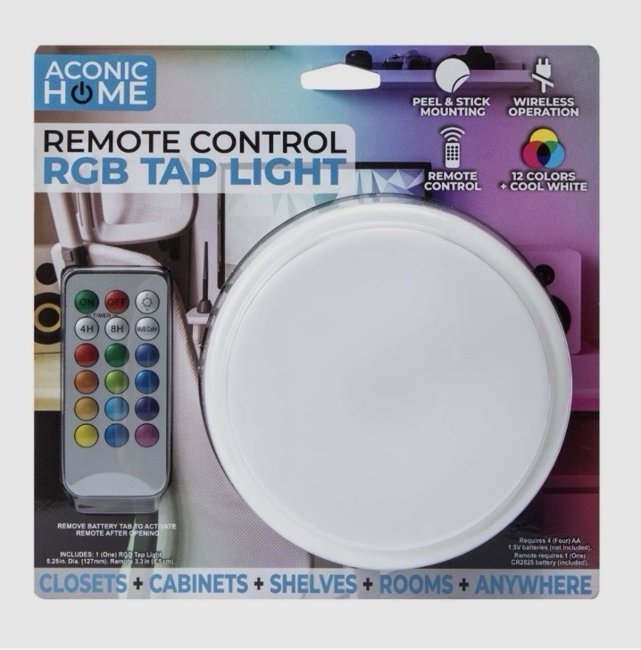 Remote Control Tap Light