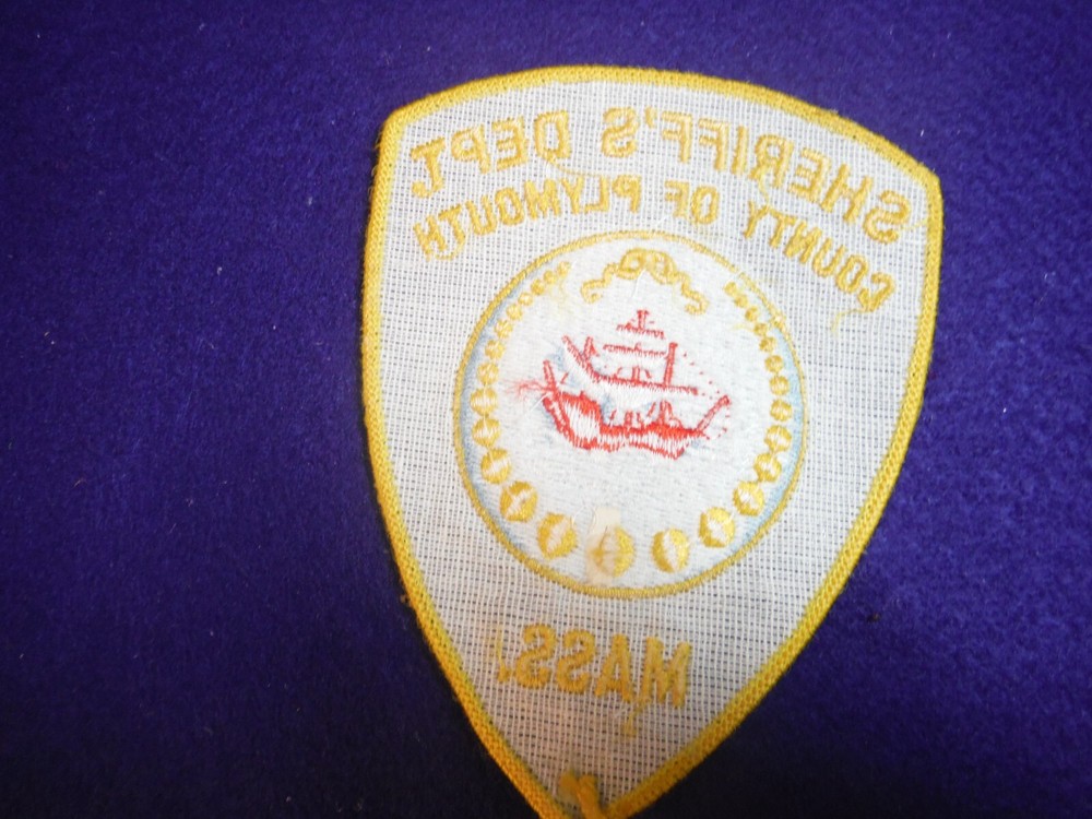 Vintage Plymouth Massachucetts Sheriff's patch