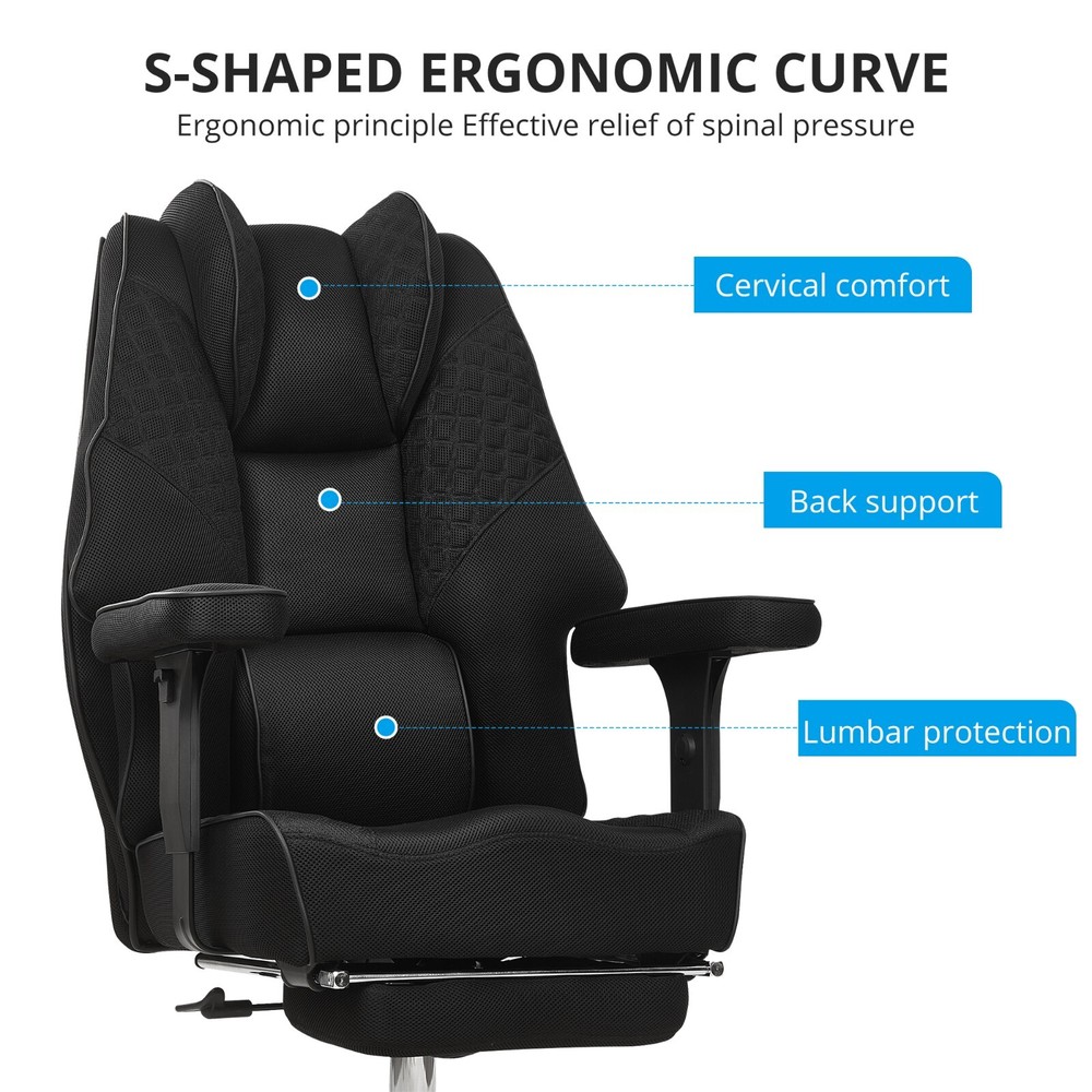 High Back Ergonomic Home Office Computer Desk Chair Mesh Rolling Work Task Chair