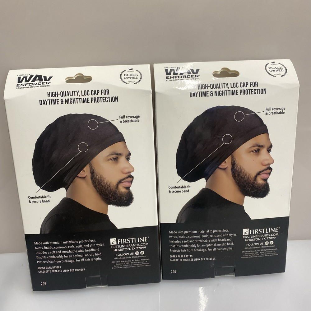 2X WavEnforcer Loc Cap - Full Coverage 4 Way Stretch #206 Black