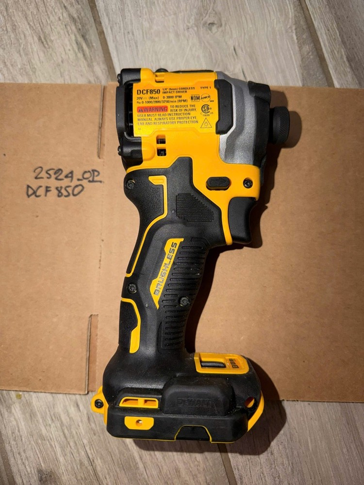 DEWALT DCF850 20V MAX 1/4 in. Cordless Impact Driver (Tool Only)