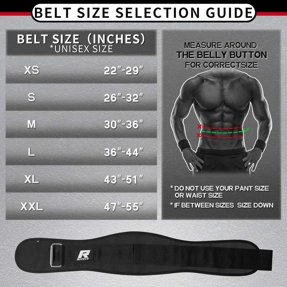 Durable Back Support Belt for Squats and Deadlifts