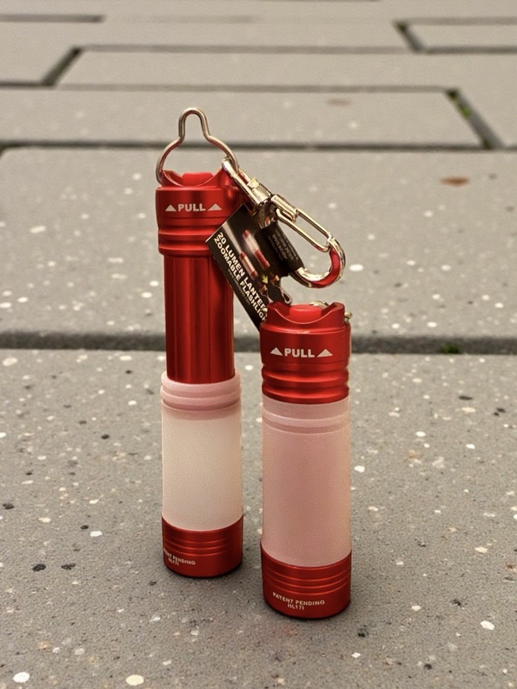 2-Pack NEBO 20 Lumen Pop-Up Lantern Flashlight – Compact LED Camping Light