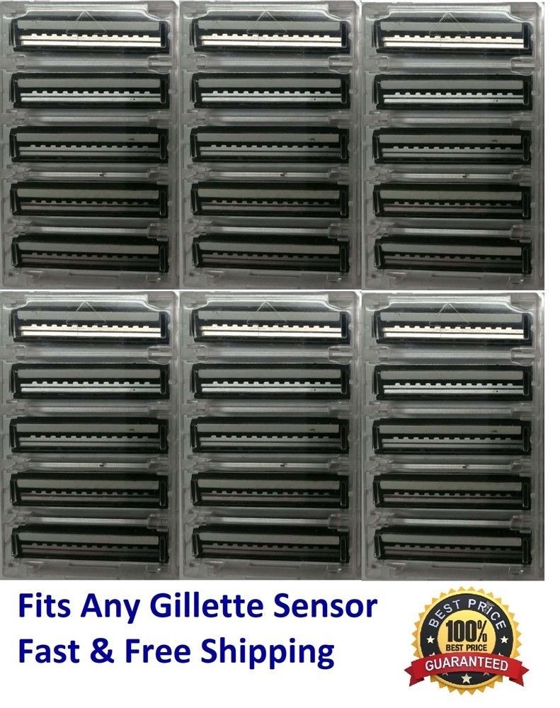 30 Cartridges Fits Vector3 Gillette Sensor 3 & Excel Razor Shaver blades Refills
